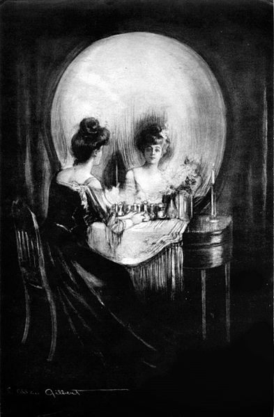 "All Is Vanity" (1892) by C. Allan Gilbert. In the public domain, via Wikimedia Commons